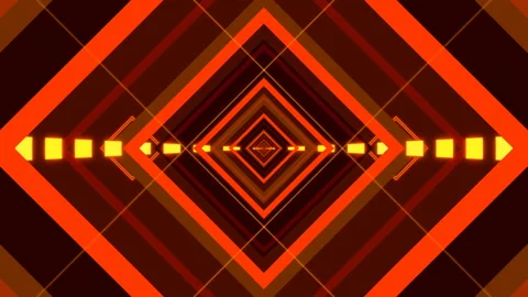 Red abstract background, motion shapes and squares, loop Stock Footage 135149290
