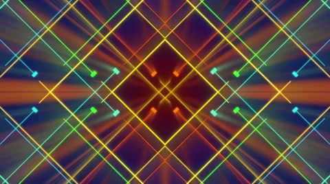 Red abstract background, moving colorfull lines, loop Stock Footage 68717227