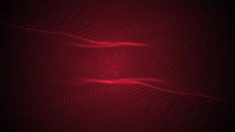Red abstract background with moving dots Stock Footage 297573956