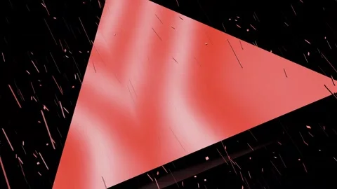 Red abstract background with moving geometric shapes and stripes Stock Footage 337228492