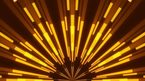 Red abstract background, moving gold shapes, loop Stock Footage 76897076