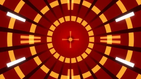 Red abstract background, moving shapes, loop Stock Footage 76885652