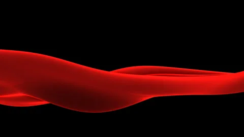 Red abstract background with red waves Video stock 242319321