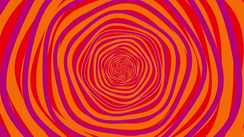 Red abstract background of rotating lines, looping animation. Stock Footage 276952977