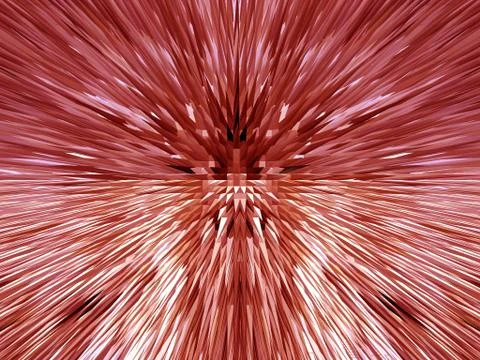 Red abstract background with sharp thorns Stock Illustration