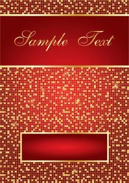 Red abstract background with space for your text, vector illustration Stock Illustration