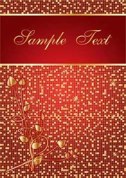 Red abstract background with space for your text, vector illustration Stock Illustration