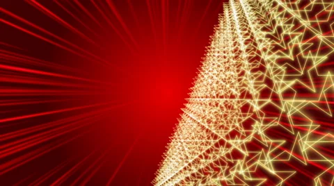 Red abstract background, stars, loop Stock Footage 60615151