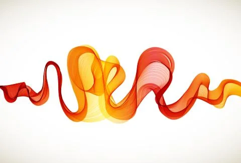 Red abstract background with wave Stock Illustration