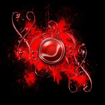 Red abstract on the black Stock Illustration