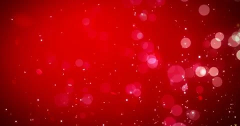 Red abstract bokeh lights background. Magical Merry Christmas walpaper Stock-Illustration