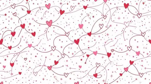 Red abstract brush stroke design pattern イラスト素材