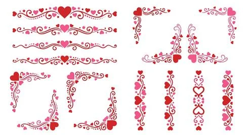 Red abstract brush stroke patterns design イラスト素材
