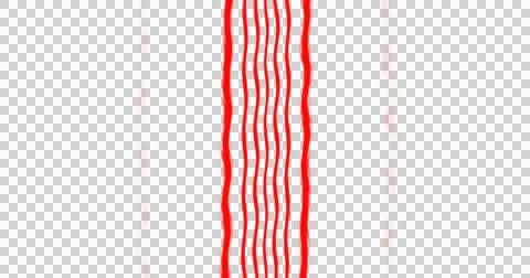 Red abstract brush stroke on white background. Vibrant minimalist art line for Stock Illustration