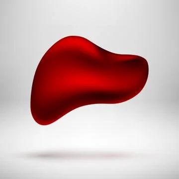 Red Abstract Bubble Badge Stock Illustration