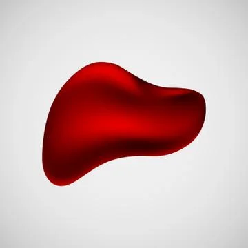 Red Abstract Bubble Badge Stock Illustration