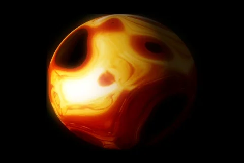 Red abstract bubble - digital animation Stock Footage 106892