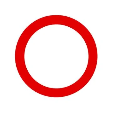 Red abstract circle on white background Stock Illustration