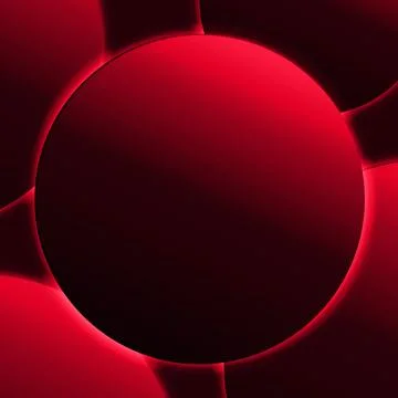 Red abstract circular background with glossy modern design and dark center for 스톡 일러스트