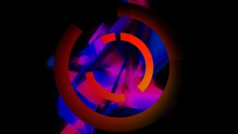 Red abstract core Video stock 96280559