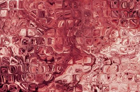 Red abstract cube shape pattern as background. 스톡 일러스트