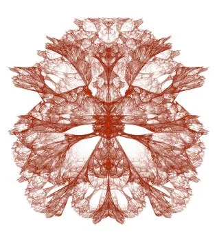 Red abstract decor Stock Illustration