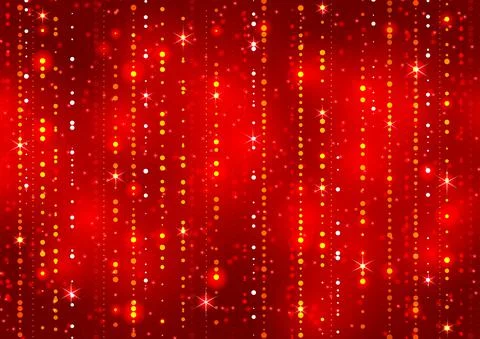 Red abstract decorative shining background Stock Illustration
