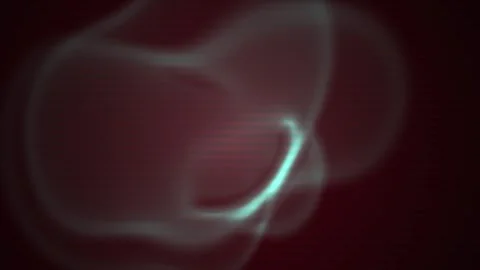 Red Abstract Digital Background with Glowing Morphing Shape and Pixel Blocks Stock Footage 343759566