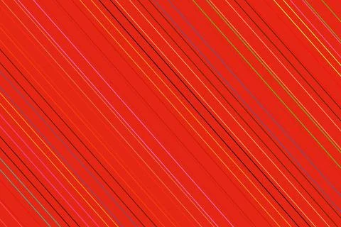 Red abstract digital background with lines and geometric shapes Stock Illustration