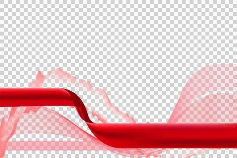 Red abstract dynamic wave business background element vector Stock Illustration