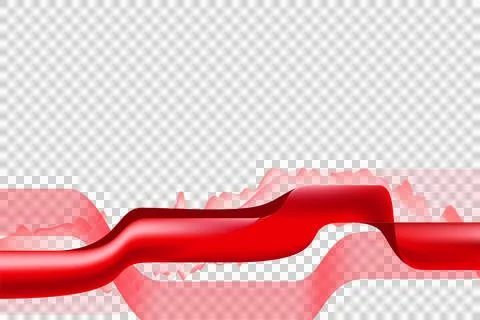Red abstract dynamic wave business background element design Illustrazione stock