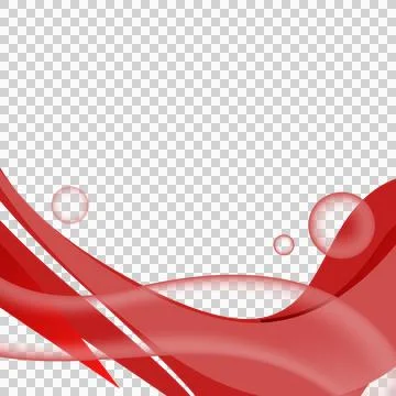 Red abstract dynamic wave decoration element graphic イラスト素材