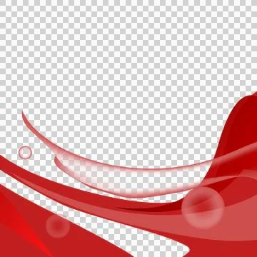 Red abstract dynamic wave decoration element vector 스톡 일러스트