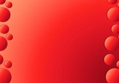 Red Abstract Empty Gradient Circles Frame With Gradient Background Stock Illustration