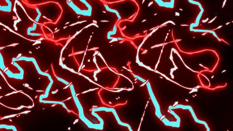 Red abstract energy light strings or waves background 스톡 일러스트