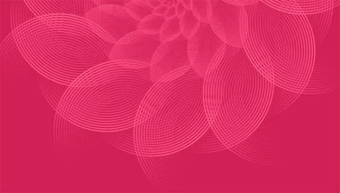 Red Abstract Floral Wave Background with Layered Petal Shapes Stock Illustration