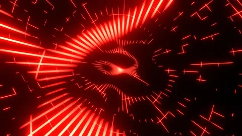 Red Abstract Flowing Neon Glow Background VJ Loop in 4K Stock-Footage 334719230