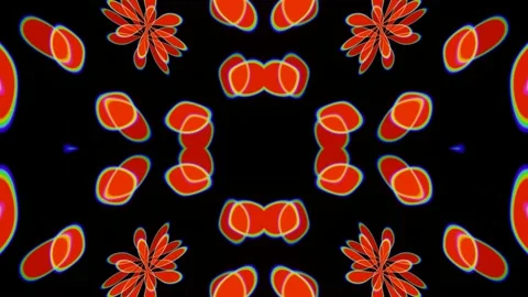 Red abstract forms VJ Loop Video stock 173539292
