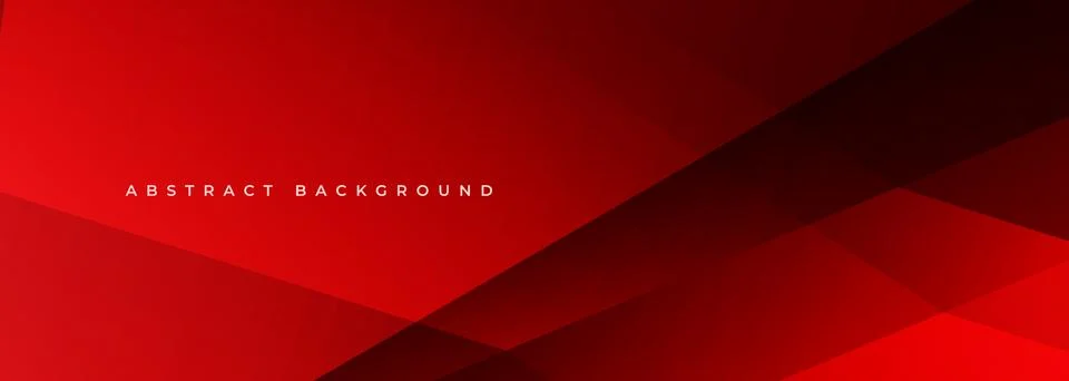 Red abstract geometric background with layered diagonal shapes, smooth gradients Illustrazione stock