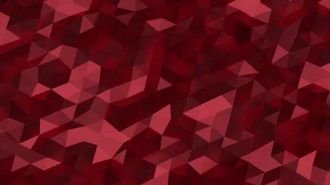 Red abstract geometric low poly background modern digital texture 動画素材 347594087