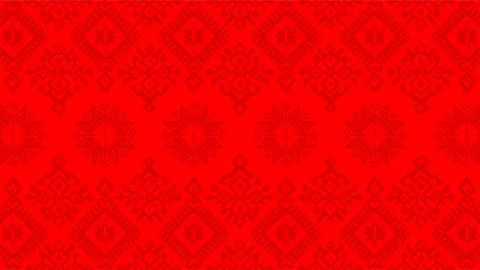 Red abstract geometric pattern background inspired by Indonesian batik for .. Stock Illustration