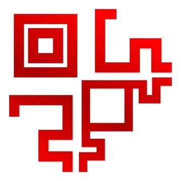 Red abstract geometric pattern forming intricate design イラスト素材