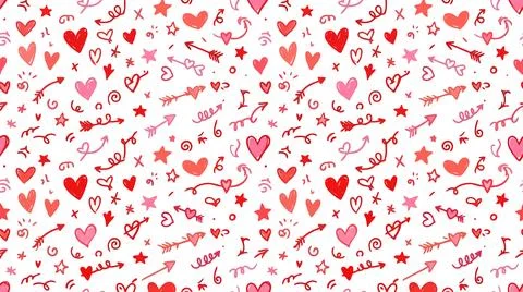 Red abstract geometric pattern with small shapes イラスト素材