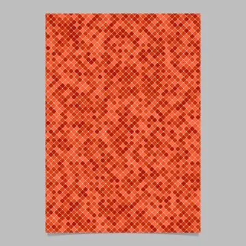 Red abstract geometric rounded square pattern background brochure template Illustrazione stock