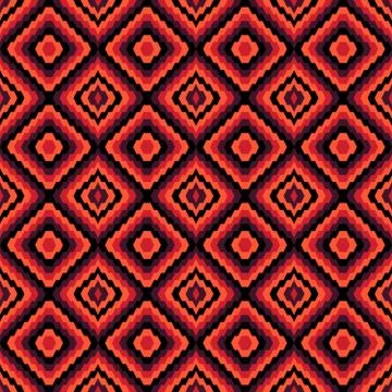 Red abstract geometric seamless pattern Illustrazione stock