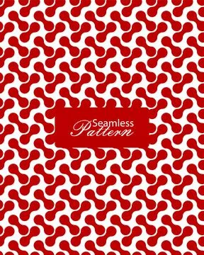 Red Abstract Geometric Seamless Pattern Background for Modern Fabric, Wrapp.. Stock Illustration