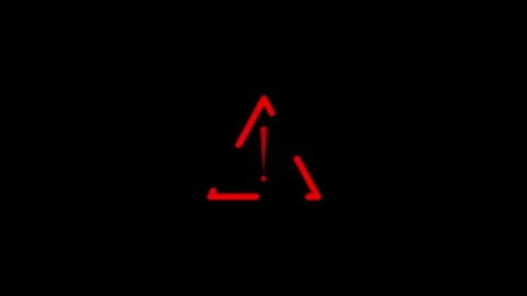 Red Abstract Geometric Shapes Pulsating Warning Alert Symbol Minimalist Bla.. 스톡 동영상 340123617