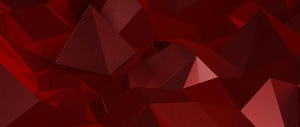 Red abstract geometric triangular polygon style illustration graphic backgrou Ilustración de archivo
