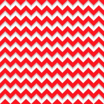 Red abstract geometrical shadow waves seamless pattern Illustrazione stock