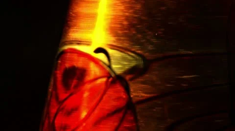 Red abstract glass Video stock 10560911